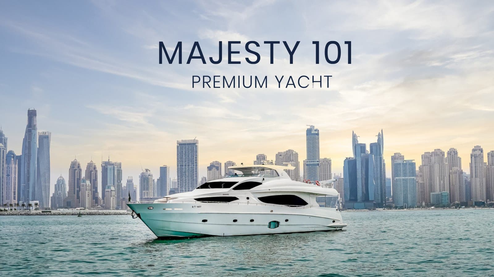 Capital 101 101 ft yacht charter Dubai — Dubai Harbour Marina