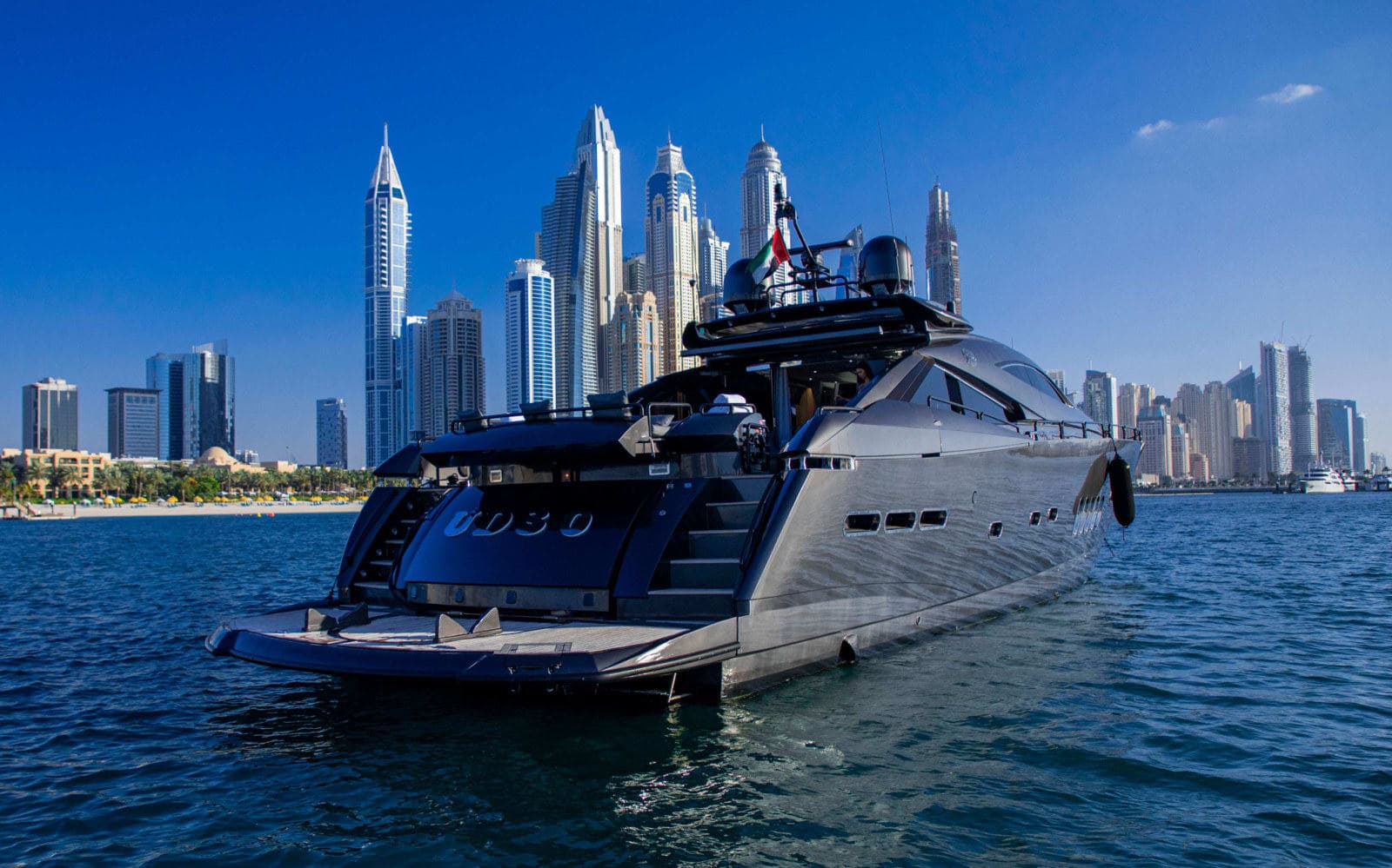 Predator yacht Dubai — deck and dining